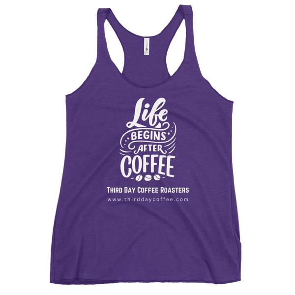 Life Begins With Coffee Women's Racerback Tank