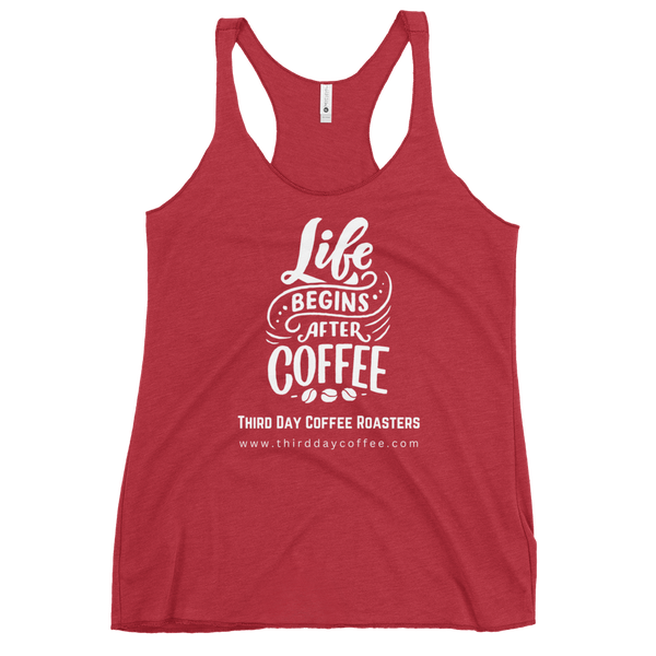 Life Begins With Coffee Women's Racerback Tank