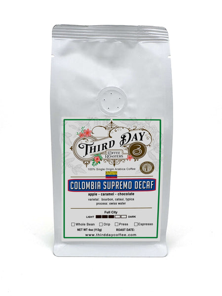 Colombia Supremo Swiss Water Decaf